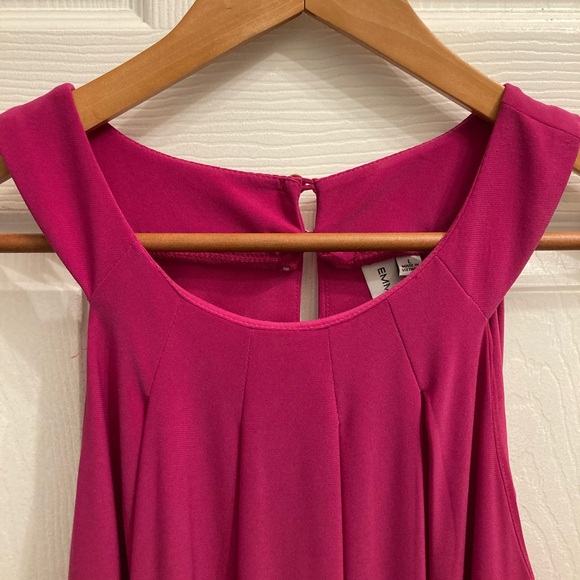 NWT Emma & Michelle pink sleeveless halter neck dress w/ gold buttons size L - Picture 3 of 8